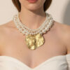 Solpearl – Golden Seashell Statement Necklace