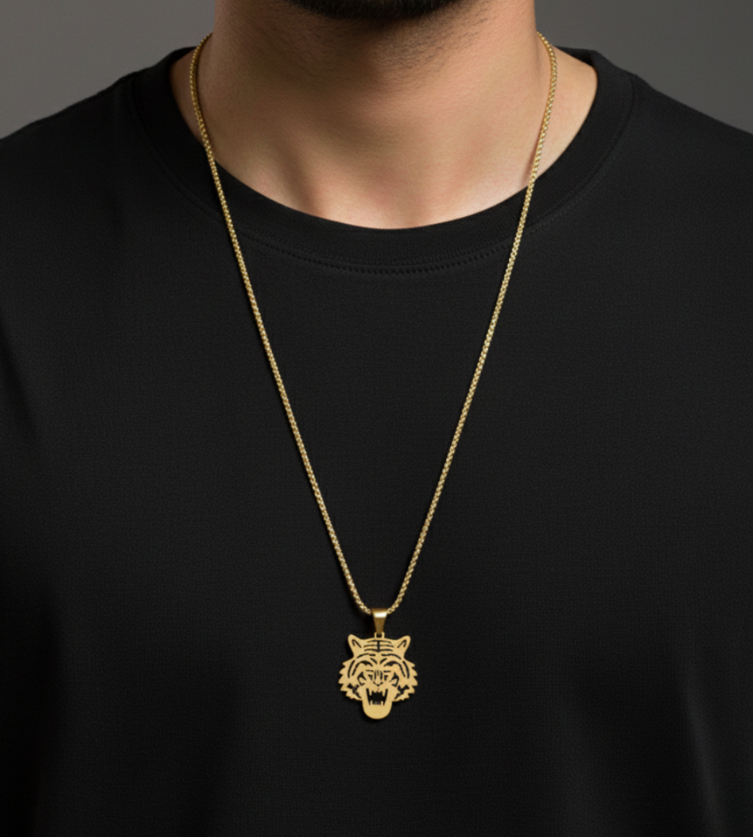 The Royal Tiger – Stainless Steel Pendant