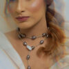 DAHLIA – Rhodium Plated Necklace With Australian Crystals