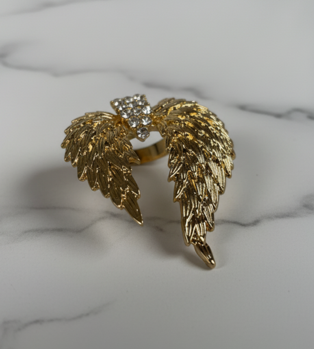 Divine – Angel Wing Statement Ring