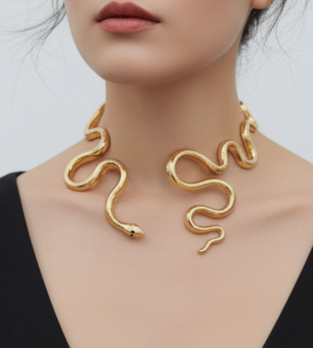 Medyora- Elegant Gold Collar Necklace