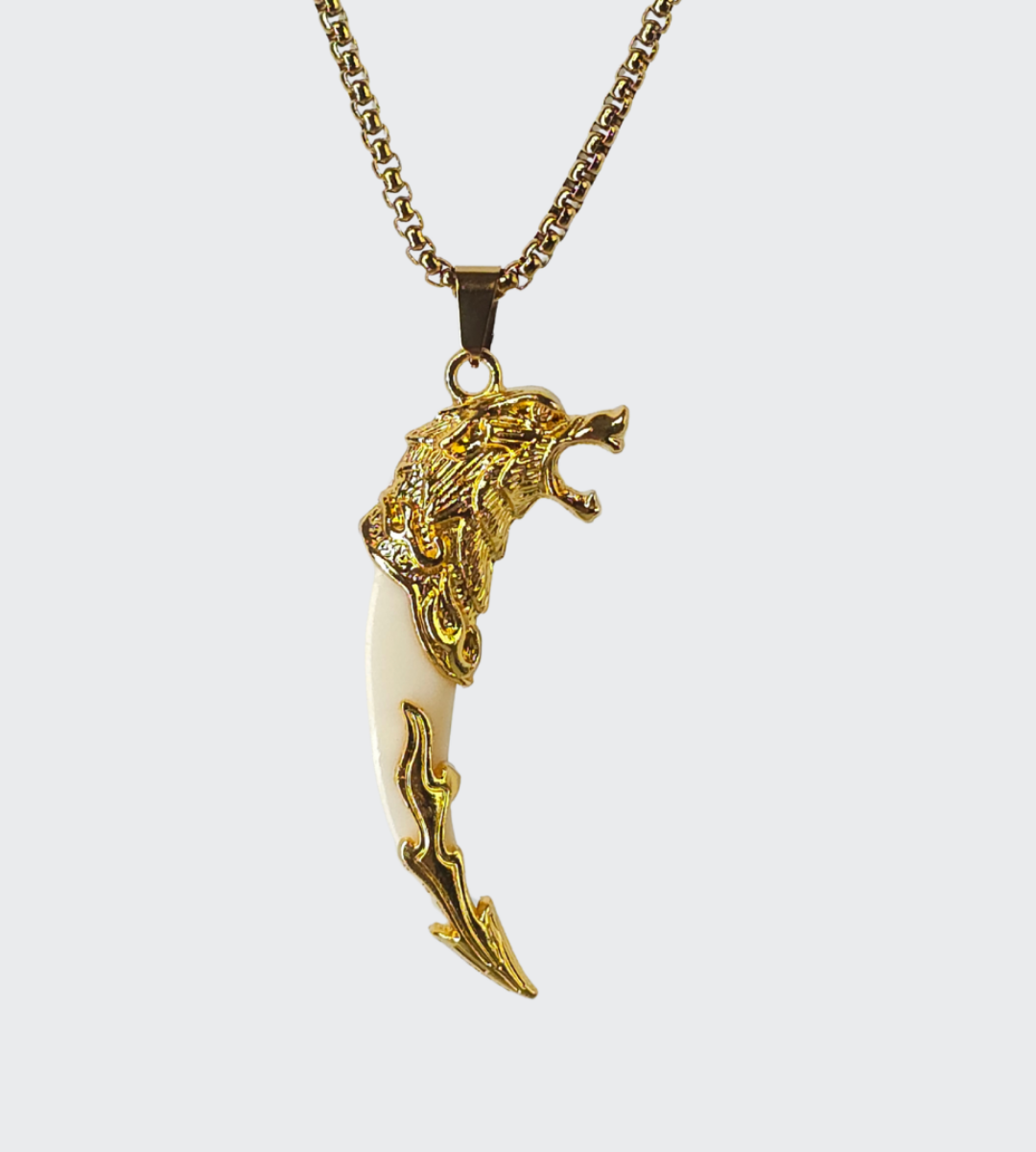 Alternative view of Golden Tusk Pendant