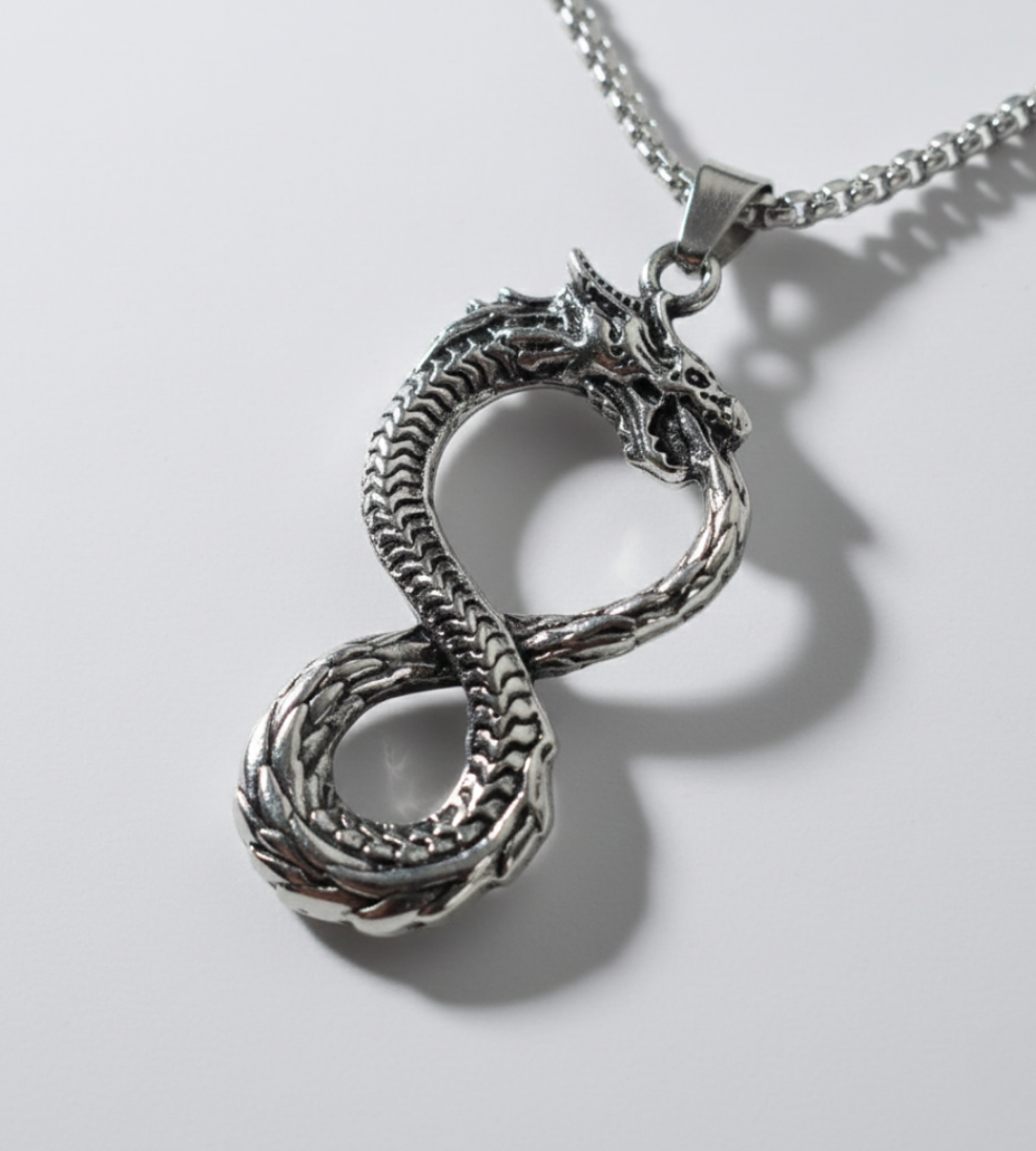 Alternative view of Infinity Dragon Pendant