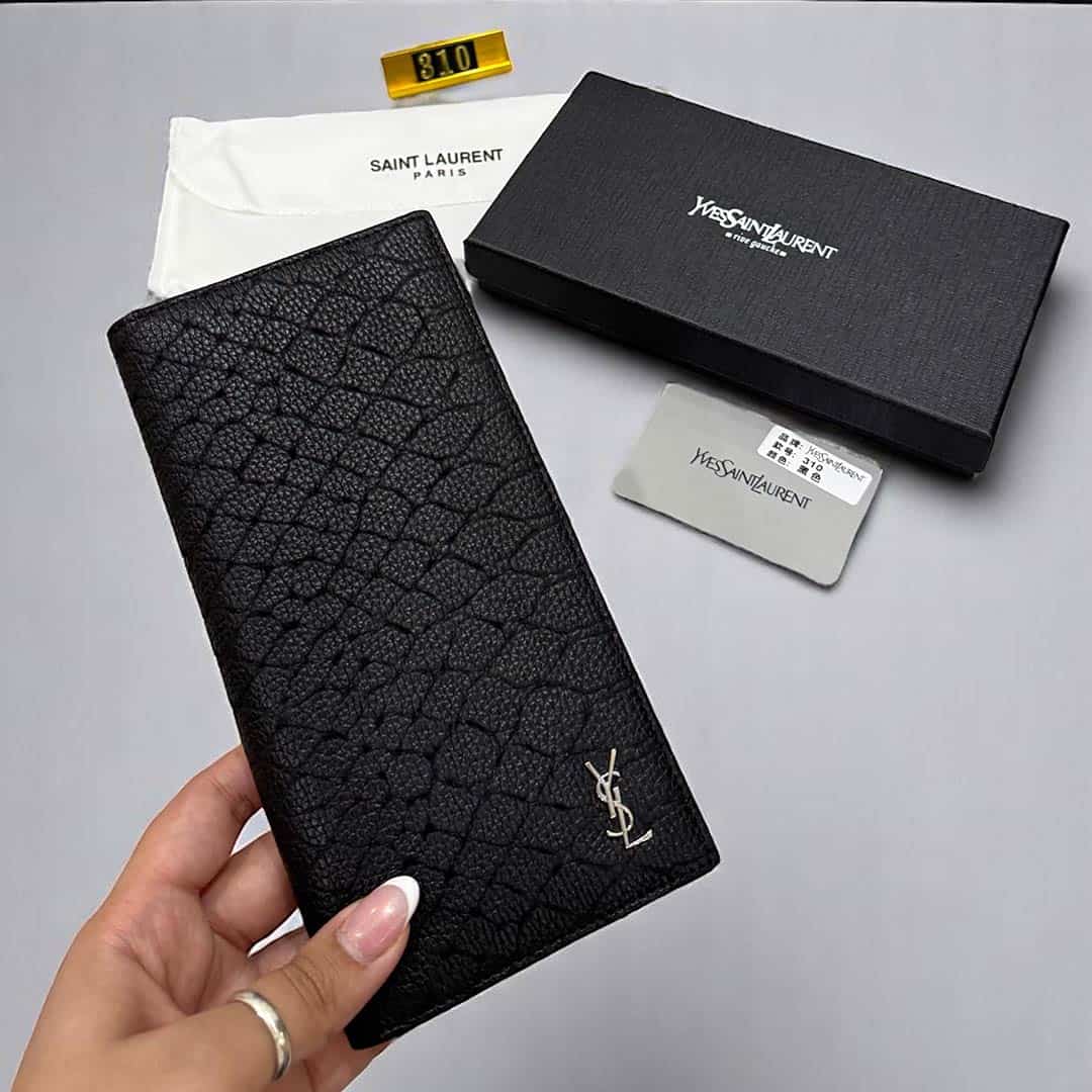 Alternative view of YSL Luxury Textured Leather Long Wallet 310